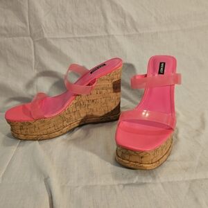 Nine West size 12 platform heels